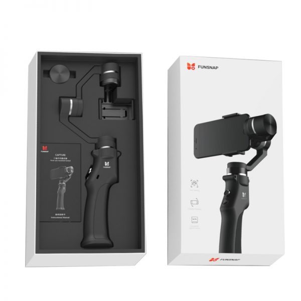 Funsnap Capture 3 Axis Handheld Phone Gimbal Stabilizer for iPhone X 8 7 Plus Samsung S8 Piexl Gopro Hero 7 6 5 Yi Sjam EKEN H9  4