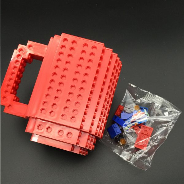 Build-On Brick Mug DIY Bulding Blocks Coffee Mugs 350 ml Creative Drinkware BPA Free  mug Birthday Gifts Tazas  2