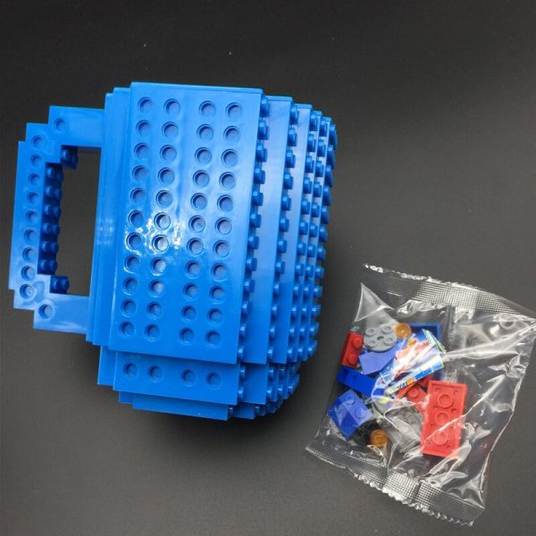 Build-On Brick Mug DIY Bulding Blocks Coffee Mugs 350 ml Creative Drinkware BPA Free  mug Birthday Gifts Tazas  3
